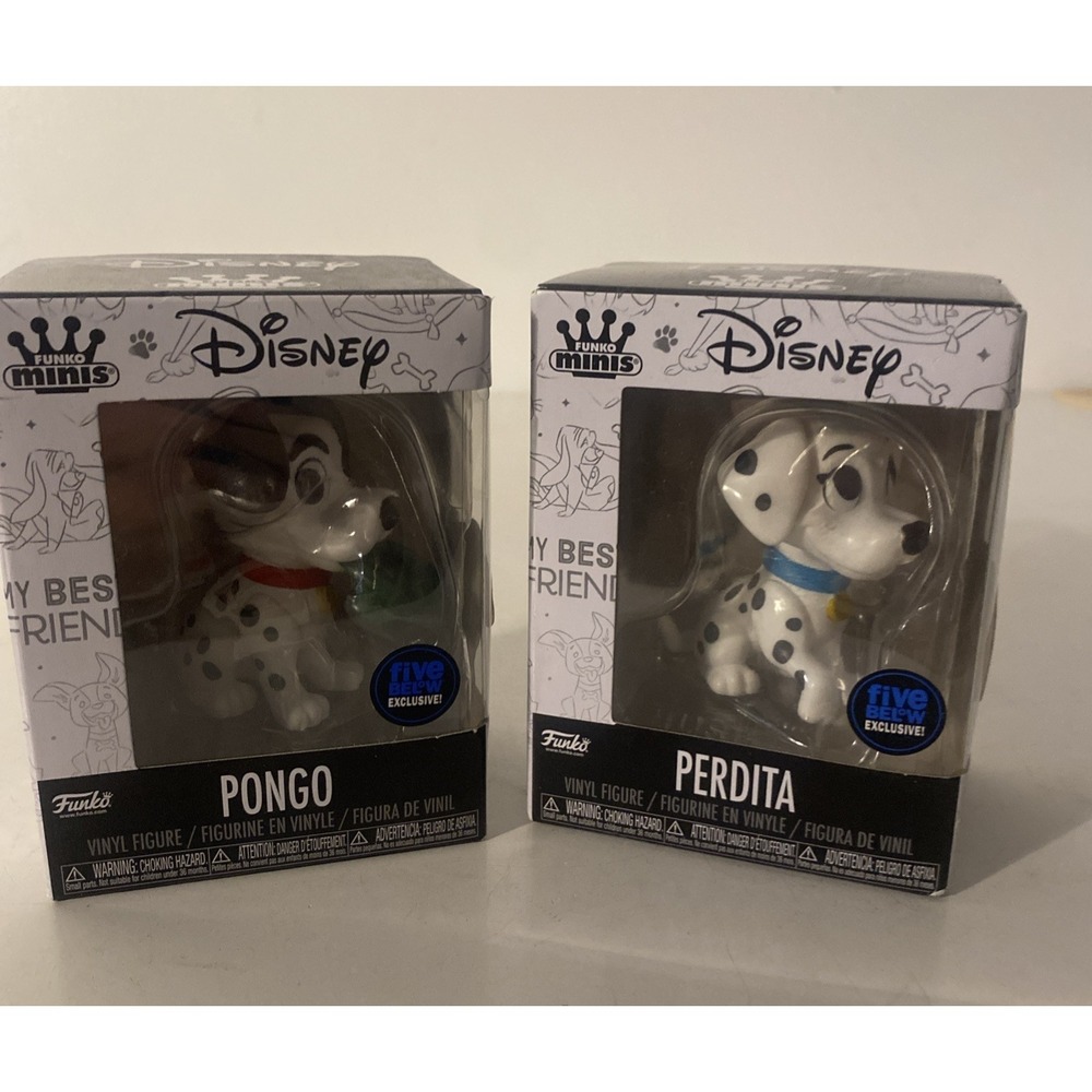 Funko Minis Disney Dogs Pongo & Perdita 101 Dalmatians Five Below Exclusive NEW